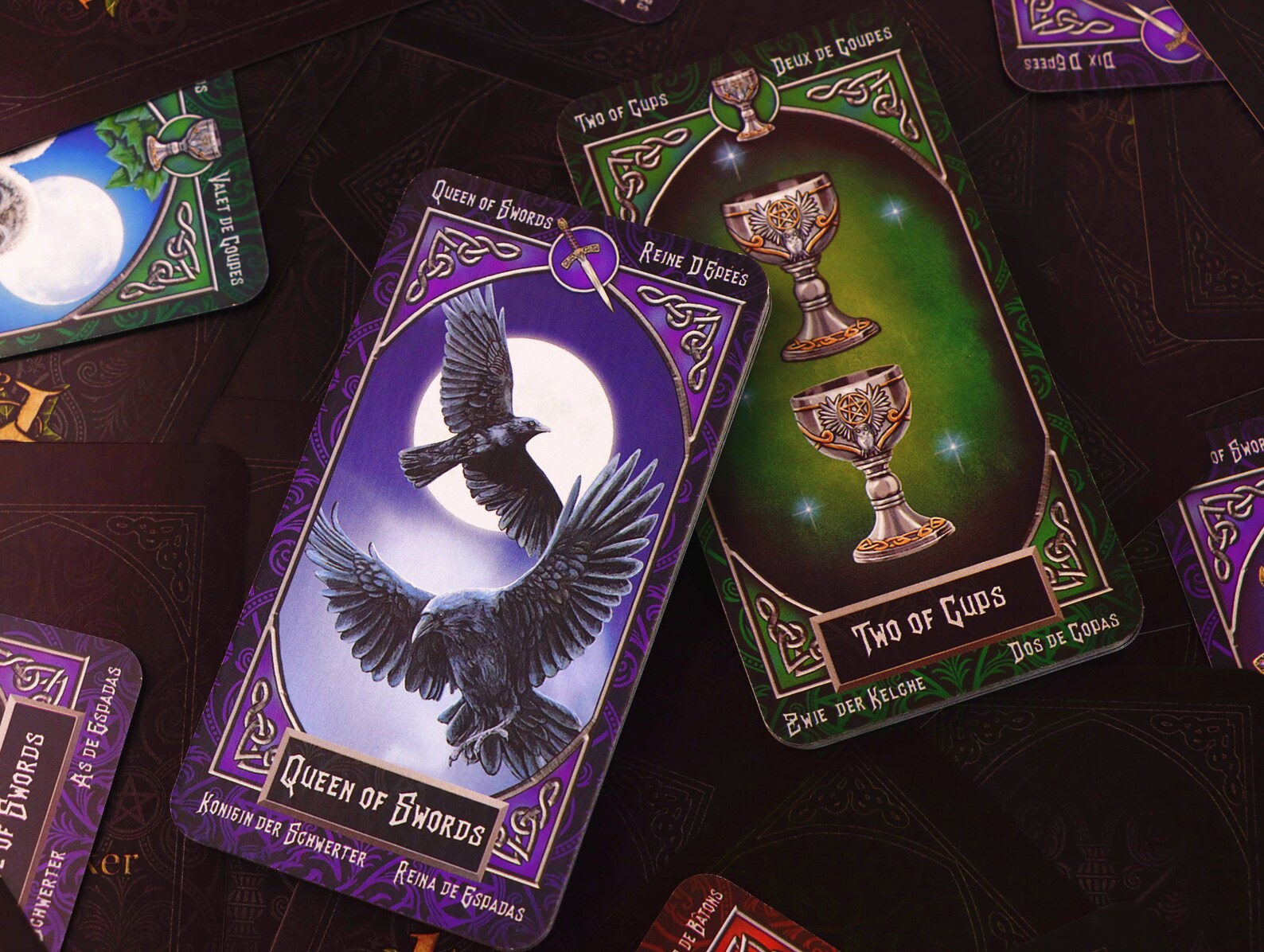 Wolf Tarot cards deck with guidebook for beginners Tarot Etsy