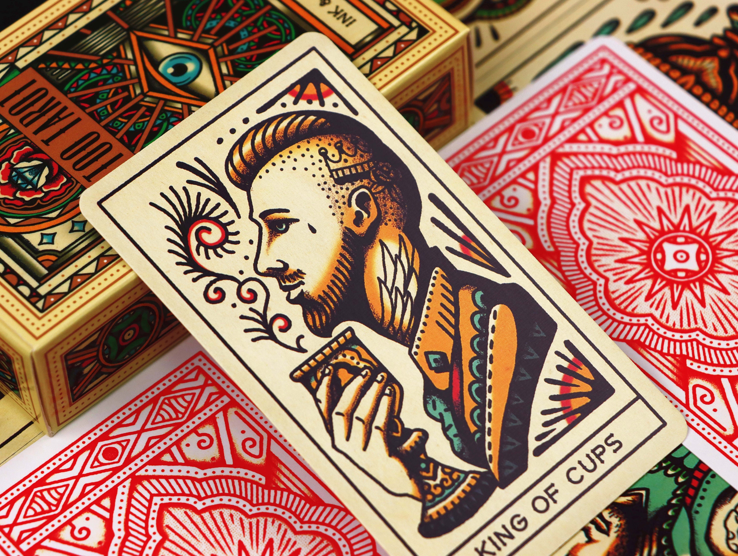 Tattoo Tarot Deck Mit Buch Tarot Deck F r Anf nger Tarot Etsy