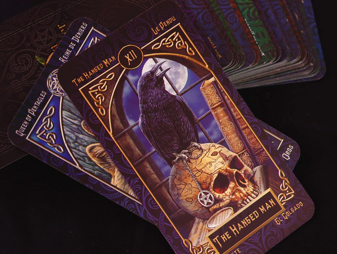 Wolf Tarot cards deck with guidebook for beginners Tarot Etsy