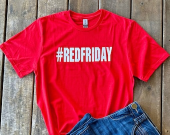 Red Friday Shirt • Kansas City Football Tee • KC Game Day Shirt • Red Friday Apparel • Kansas City Fan Gift • Unisex Gameday T-Shirt