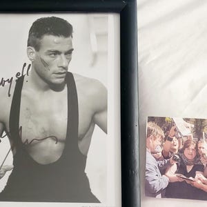 Jean Claude Van Damme genuine SIGNED Autographed Framed 8x10 Photo COA