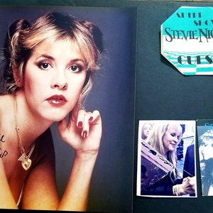 Stevie Nicks Signed Autographed Photo 8x10 Framed + 2 VIP Pass COA