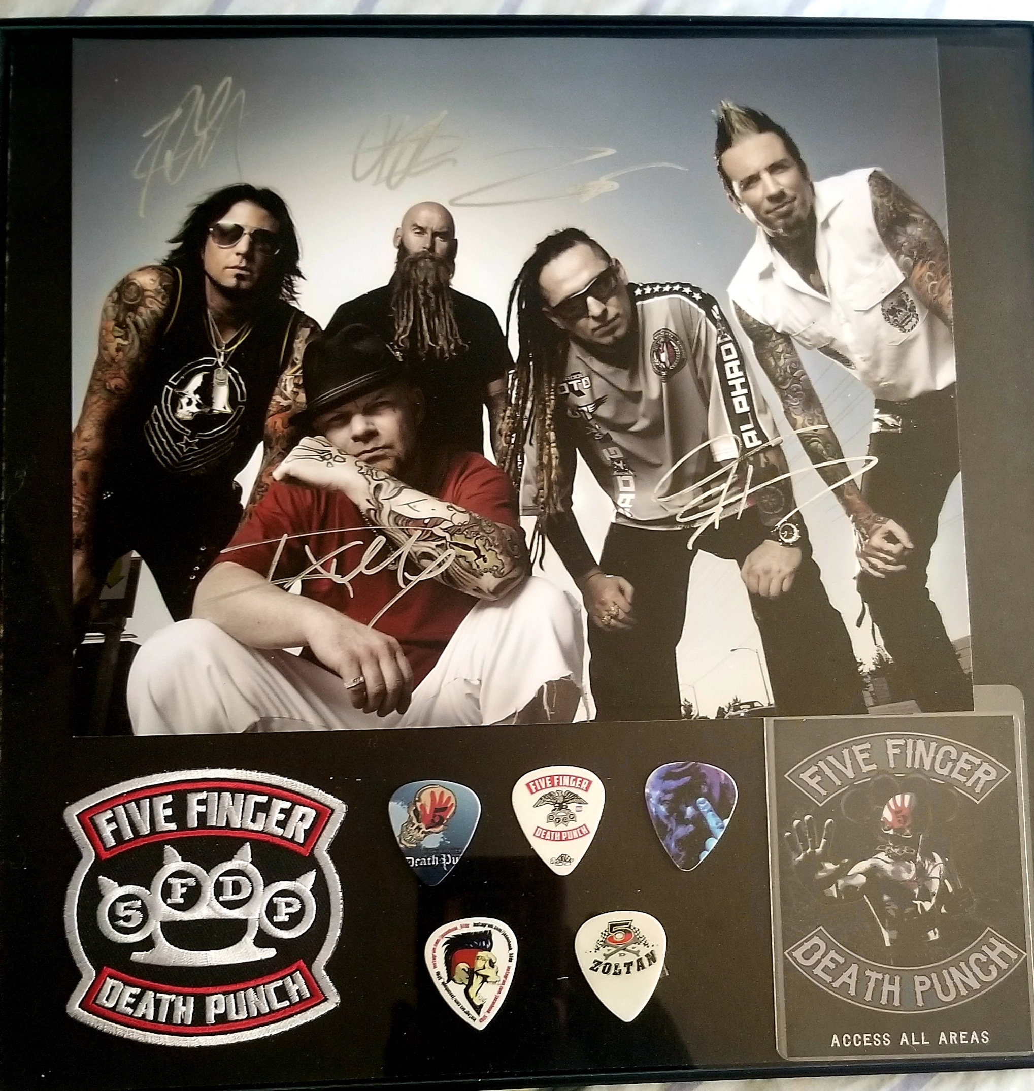 Ivan Moody Signed Five Finger Death Punch Pre Emptive Strike Album Proof Autographed Vinyl Record Ivan Moody Signed Five Finger Death Punch Pre Emptive Strike Album Proof Autographed Vinyl Record