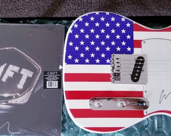 Corey Taylor Slipknot Signed Autographed Guitar + CMFT Album LP lot JSA Coa