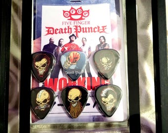 Five Finger Death Punch 5FDP Ivan Moody, Zoltan Bathory, Chris Kael, Jason Hook 6 guitar pick lot