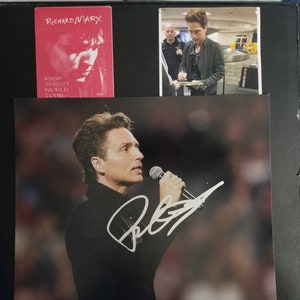 Richard Marx Genuine Signed Autographed Framed Photo + VIP Pass COA
