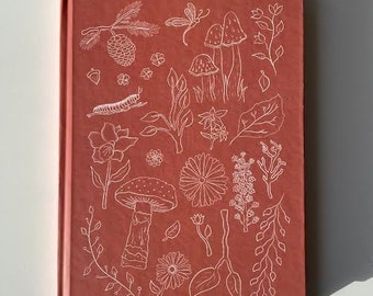 Forest and Mushroom A5 Notebook With Lined Paper