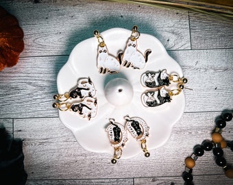 Halloween Ghost Cat Earring