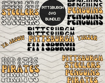 Pittsburgh Digital Download SVG | PNG | JPEG | Pirates | Steelers | Penguins | Yinzer