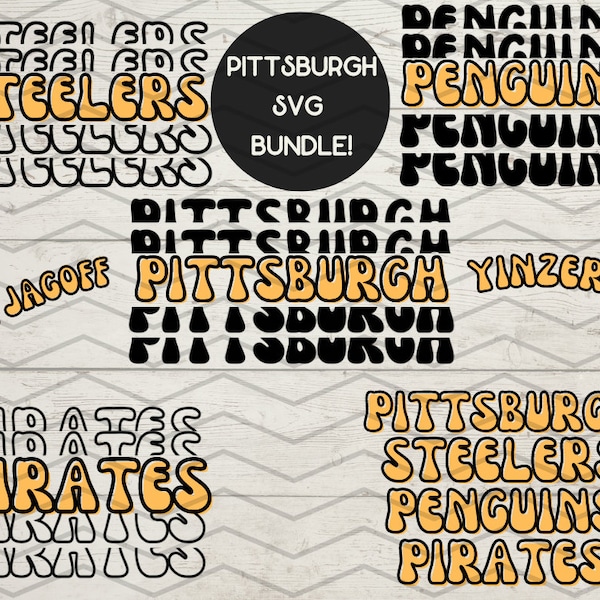 Pittsburgh Digital Download SVG | PNG | JPEG | Pirates | Steelers | Penguins | Yinzer