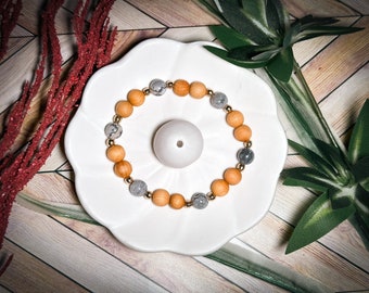 Aromatherapy Bracelet | Essential oil diffuser bracelet | Aromatherapy | Add your own essential oils | Map Jasper