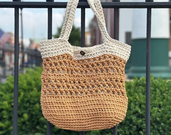 Crochet Market Bag, Crochet Tote Bag, Purse, Shoulder Bag