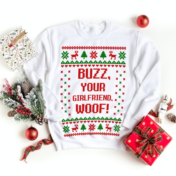 SVG | Ugly Sweater | Buzz Your Girlfriend Woof | Home Alone | Digital File