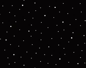 Black Dot Blender Fabric, Dapple Dot on Black Riley Blake Quilting Cotton Fabric, C640-BLACK