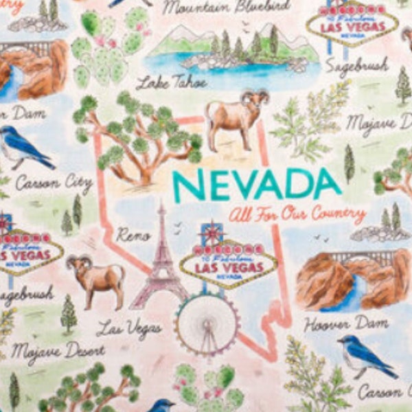 Las Vegas Fabric Etsy