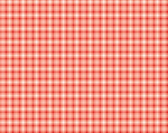 Valentine Plaid Fabric, You & Me Red and Pink Plaid by Sandy Gervais for Riley Blake Quilting Cotton Fabric C15406-RED