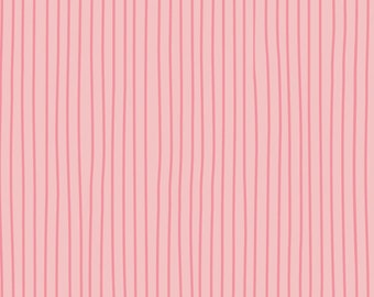 Valentine Blender Fabric, Valentines Day Pink Tonal Irregular Stripe, Swan Serenade Stripe in Pink by Riley Blake Quilting Cotton Fabric