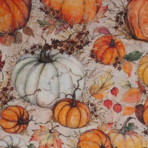 Fall Pumpkin Fabric, Pumpkins by Susan Winget Halloween Novelty Cotton Fabric, Fall Harvest Fabric, Thanksgiving Fabric, Autumn Fabric