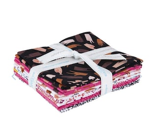 Hand in Hand, Female Empowerment Diversity Fat Quarter Bundle by Riley Blake Designs Novelty Cotton Fabric, FQ-10660-6