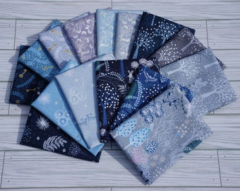 Quilting+Fabric+Hanjunzhao+Woodland+Forest+Fat+Quarters+Fabric+Bundles+18+X+22  for sale online