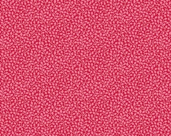 Valentine Vine Blender Fabric, Pink Vines on Red Paradise Park by Pat Sloan by Benartex Traditions Quilting Cotton Fabric 17018-28