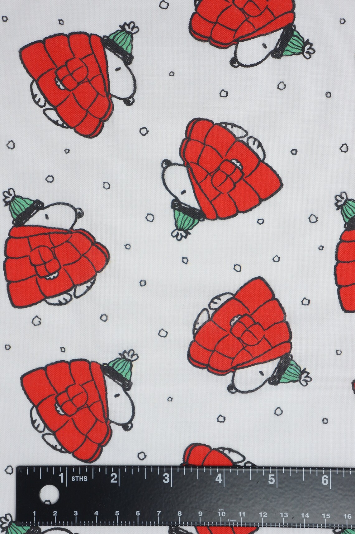 Peanuts Snoopy Puffy Coat Licensed Novelty Cotton Fabric Etsy