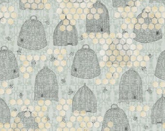 Bee Fabric, Sweet As Can Bee Beehives and Honeycomb by Susan Winget for Springs Creative Novelty Cotton Fabric