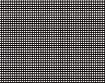 Black and White Gingham Fabric, 1/8 inch Small Gingham Black and White by Riley Blake Designs Quilting Cotton Fabric, Farmhouse Gingham