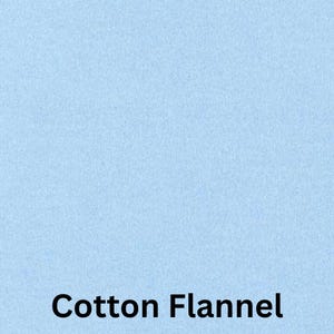 Solid Light Blue Flannel Fabric, Cloud by Robert Kaufman Cotton Flannel Fabric, 2 Ply double brushed F019-CLOUD