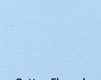 Solid Light Blue Flannel Fabric, Cloud by Robert Kaufman Cotton Flannel Fabric, 2 Ply double brushed F019-CLOUD