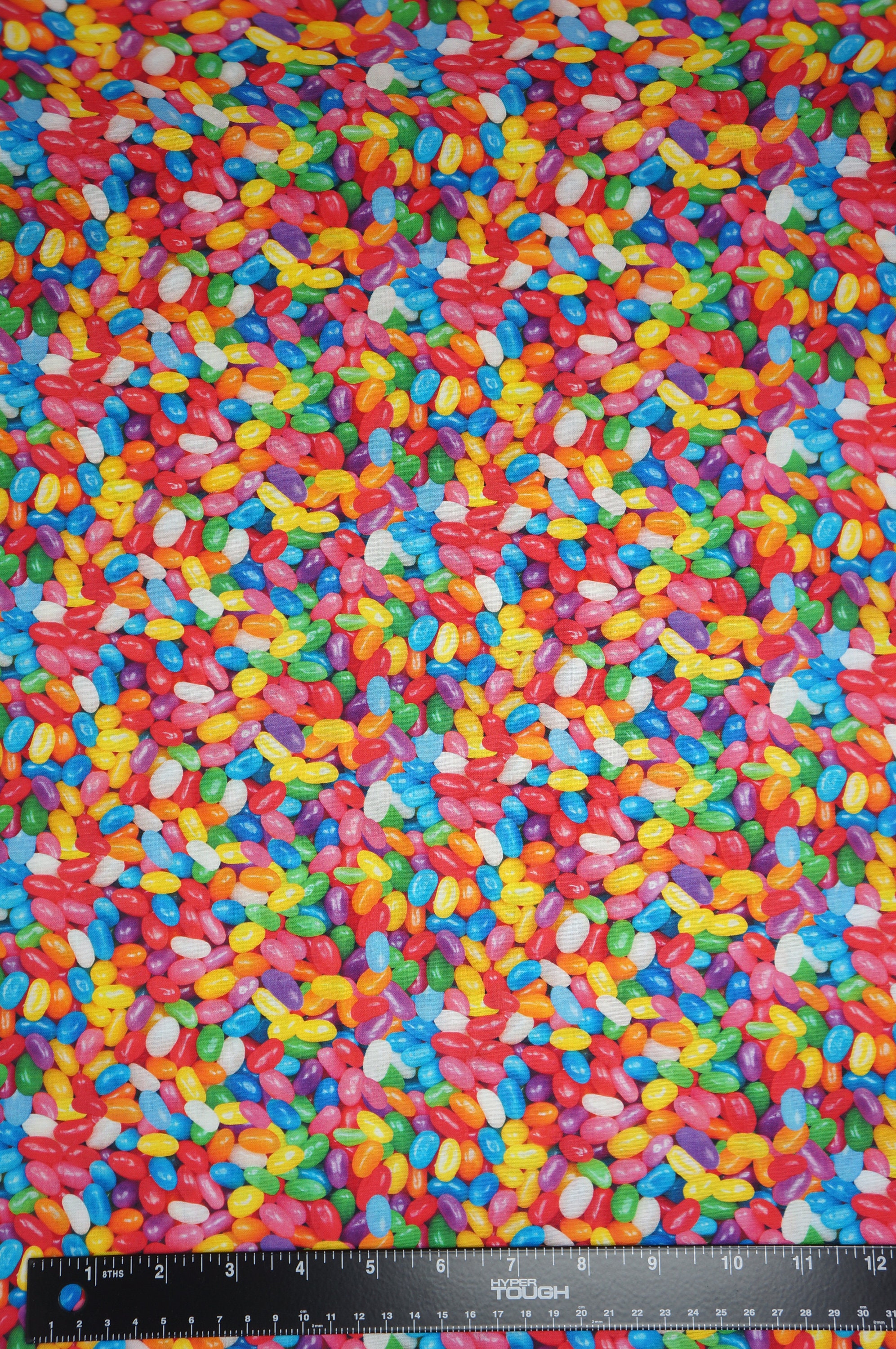 Jelly Bean Fabric, Jelly Bean Novelty Cotton Fabric, Easter Candy