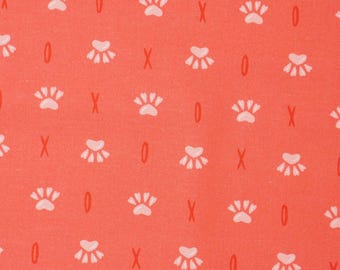 Love Cats XOXO Paws, Valentines Fabric by Zirkus Design Studio from Paintbrush Studios Quilting Cotton, Valentine's Day Cat Fabric, Pet Paws