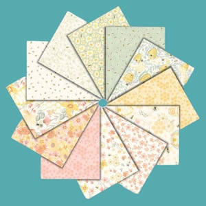 Bee Fat Quarter Bundle, Home Sweet Home Fat Quarter Bundle 12 pieces by Timeless Treasures Quilting Cotton Fabric