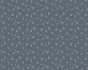 Gray Star Blender Fabric, White Stars on Smoke Gray It Takes a Village by Jennifer Long Riley Blake Quilting Cotton Fabric C15466-SMOKE