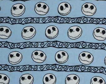 Nightmare Before Christmas Jack Expressions Disney Licensed Novelty Cotton Fabric