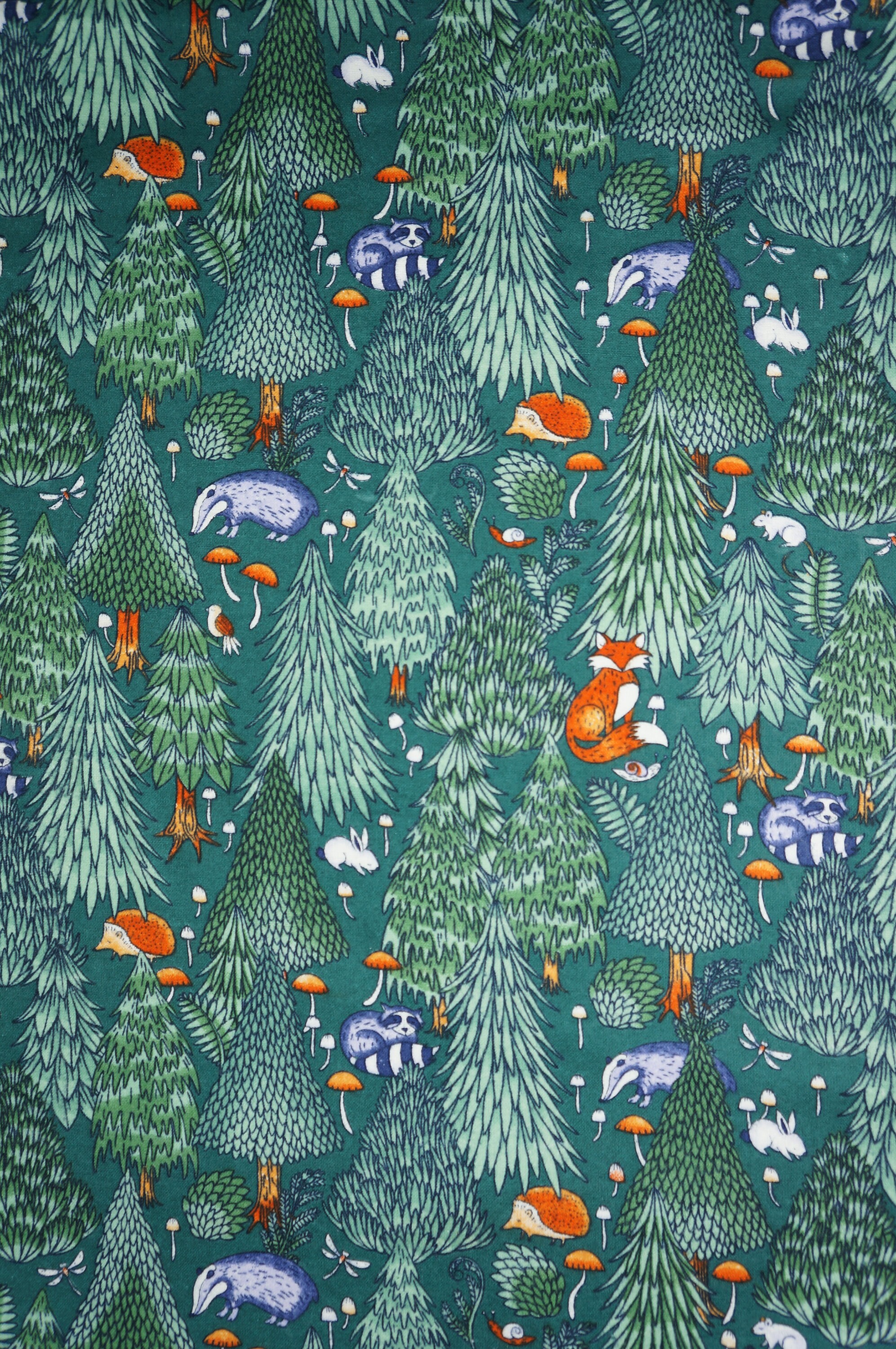 Christmas Flannel, Hedgehog FLANNEL Fabric