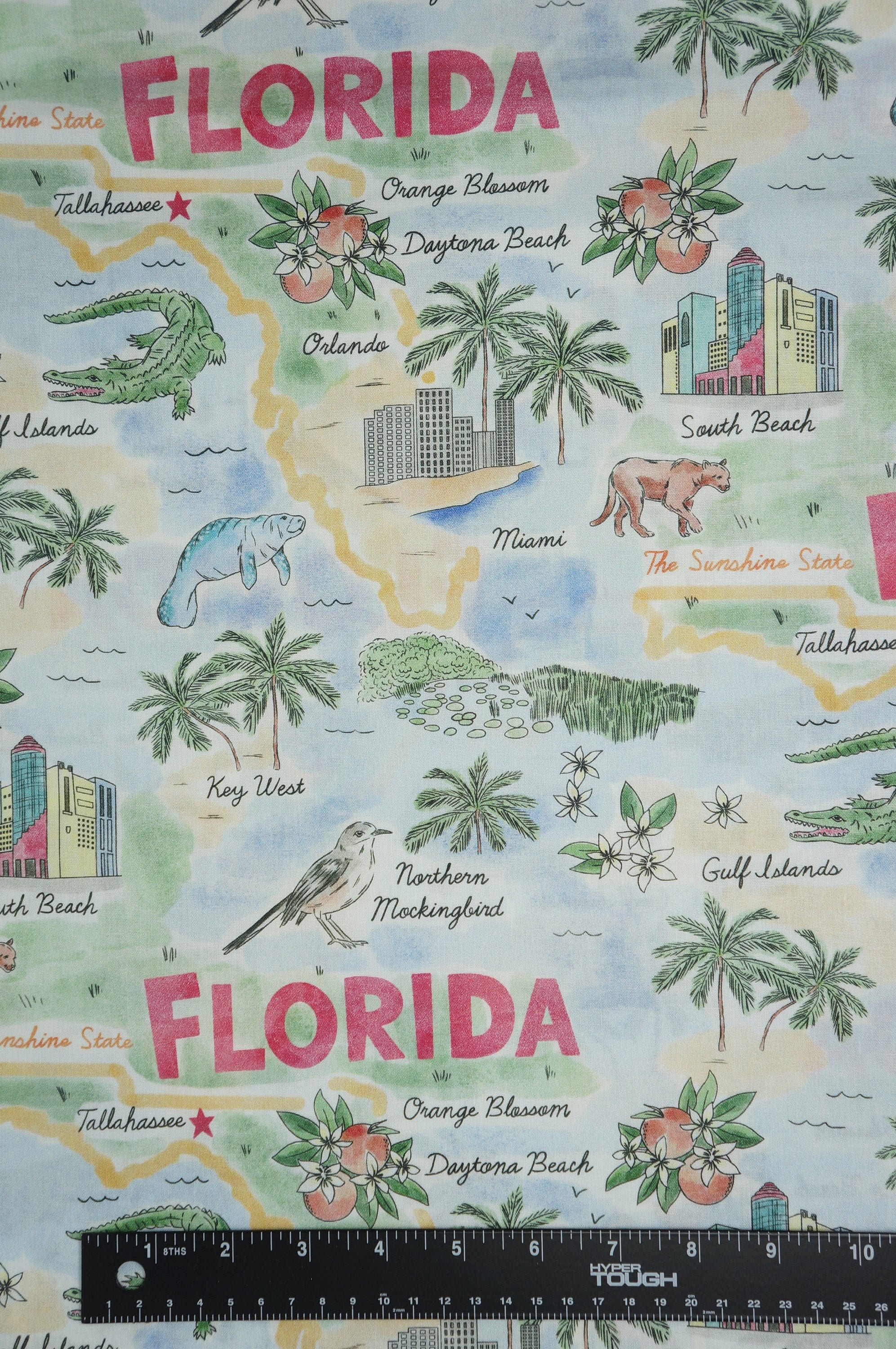 Florida State Pride Cotton Fabric