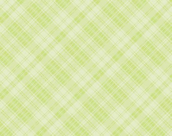 Light Green Plaid Fabric, Spring Green Plaid Fabric by Charisma Horton for Timeless Treasures Quilting Cotton Fabric CHARISMA-CD3656
