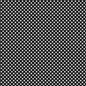 Polka Dot Fabric, White Polka Dots on Black by Benartex Contempo Quilting Cotton Fabric, 16016B-92