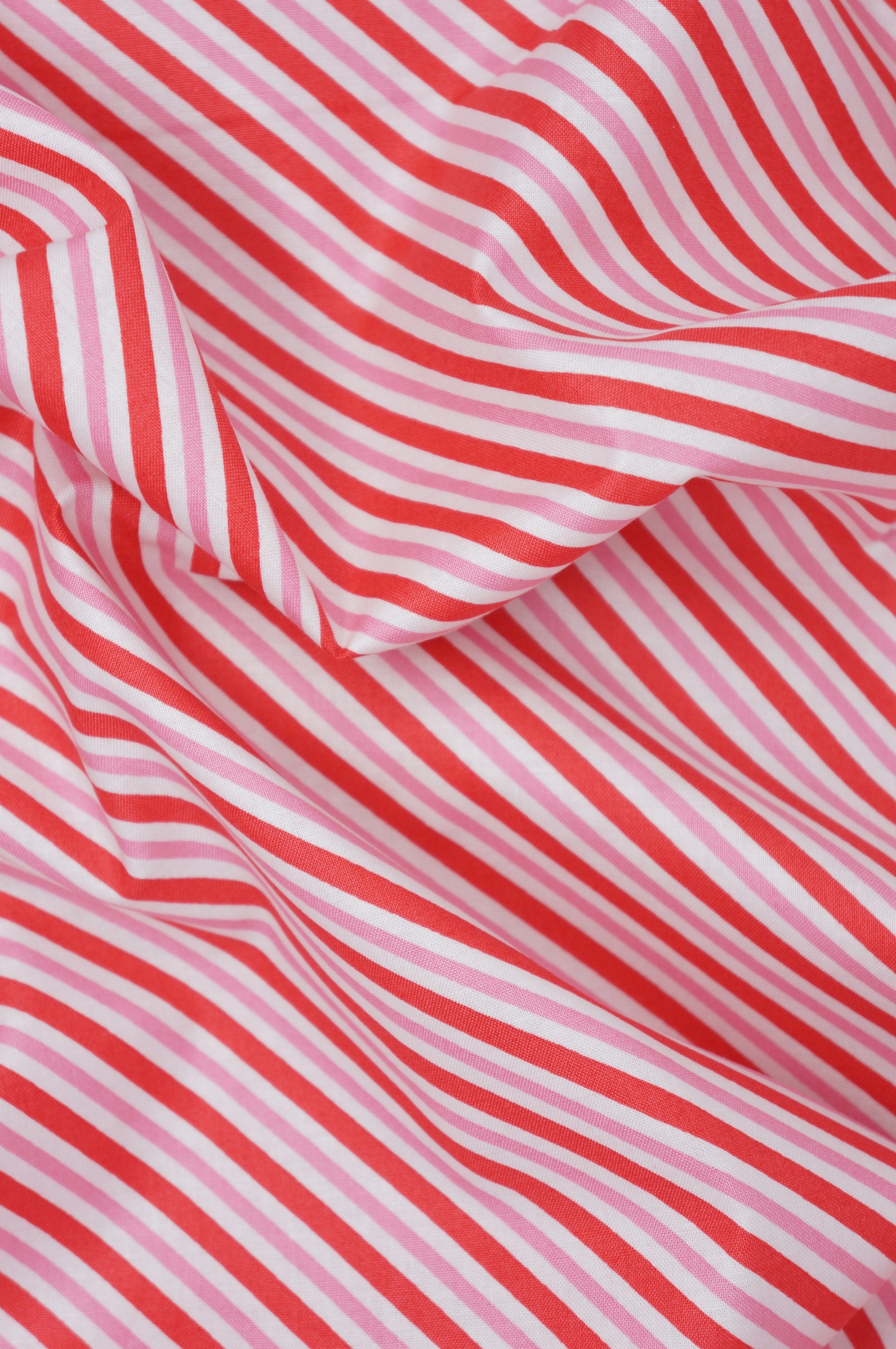 Red and Pink Candy Stripe Fabric, Peppermint Stripe Fabric by Riley