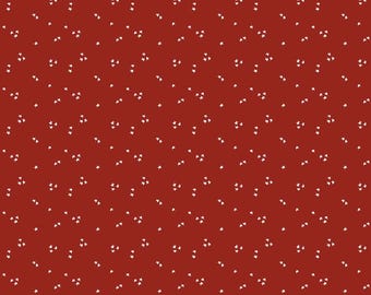 Red Star Blender Fabric, White Stars on Dark Red It Takes a Village by Jennifer Long Riley Blake Quilting Cotton Fabric C15466-FIRETRUCKRED
