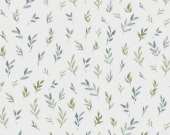 Leaves Blender Fabric, Mushroom Stiny Leaves by Susan Winget for Springs Creative Novelty Cotton Fabric 81446-G55028