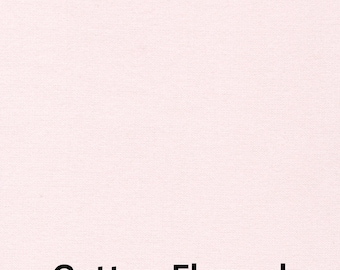 Solid Pink Flannel Fabric, Solid Pearl Pink by Robert Kaufman Cotton Flannel Fabric, 2 Ply double brushed F019-PEARLPINK