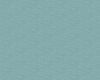 Water Fabric, Water on Teal Wake by the Lake Quilting Cotton by Riley Blake Quilting Cotton Fabric, Wave Fabric C14894-TEAL