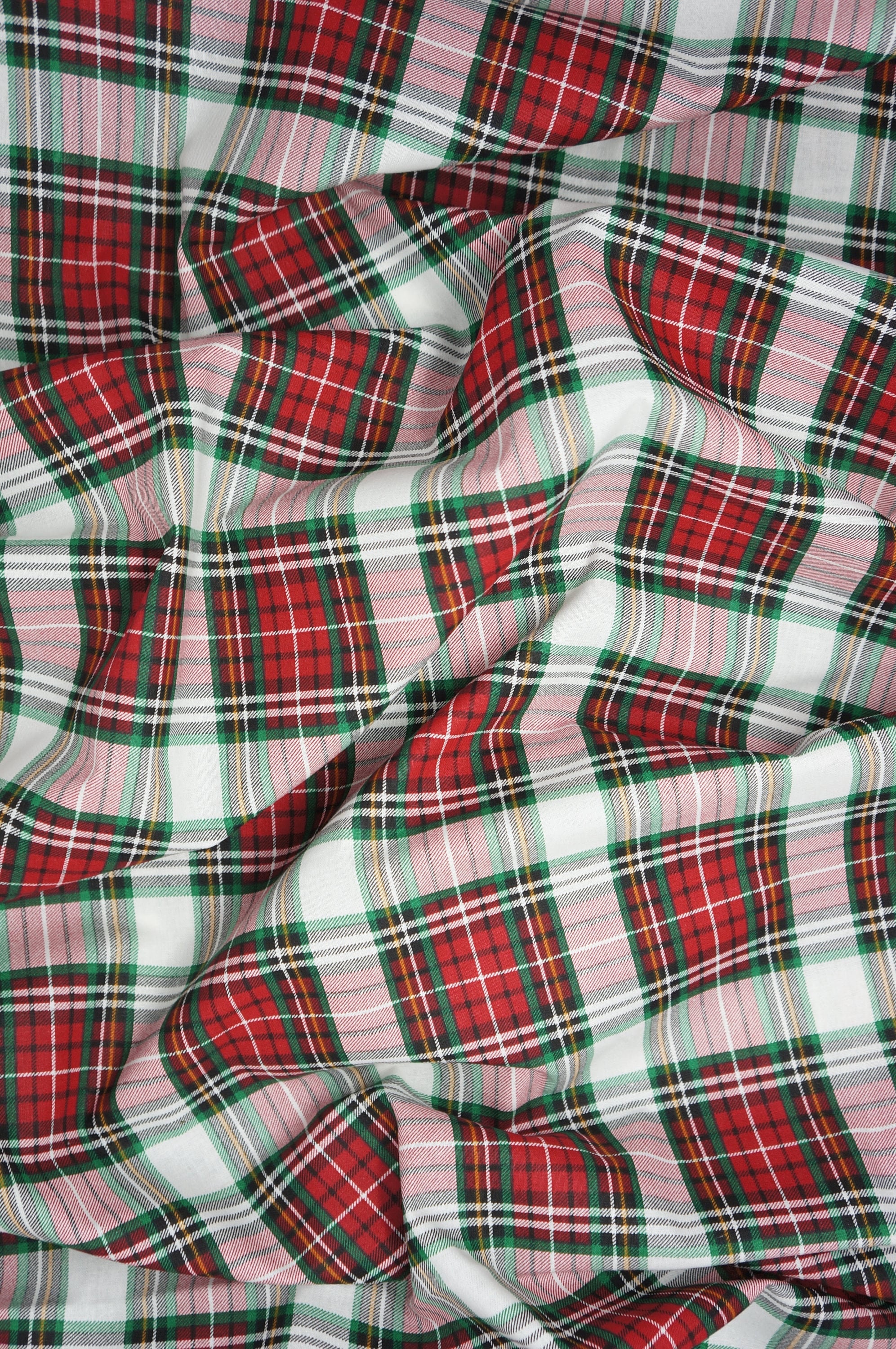Fleece Christmas Plaid Red Green Holiday Plaid Check Winter Fleece Fabric  Print by the Yard (6308M