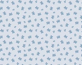 Raccoon Fabric, Raccoons Twilight Creatures on Ice Blue by Natàlia Juan Abelló for Riley Blake Quilting Cotton Fabric, C15364-ICE
