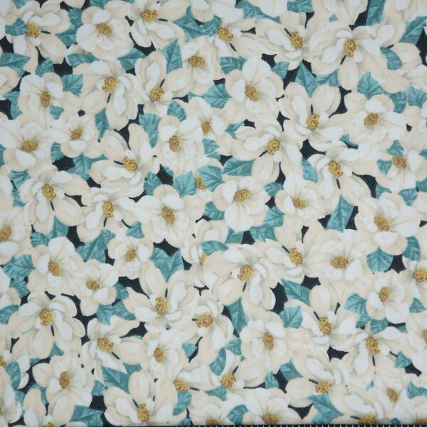 Magnolias Floral Snuggle Cotton Flannel Fabric