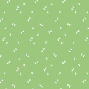 Green Easter Bunnies Blender Fabric, White Bunnies on Light Green Seasonal Basics by Riley Blake Designs Quilting Cotton Fabric C656-GREEN