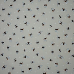 Tissu à patchwork à large dos, abeilles à miel sur fond crème foncé, 108 pouces, coton Lewis and Irene, dos de courtepointe à motifs d'abeilles, métrage continu image 4