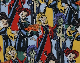 Hocus Pocus Witches Packed Disney Licensed Novelty Cotton Fabric by Springs Creative 77412-A620210
